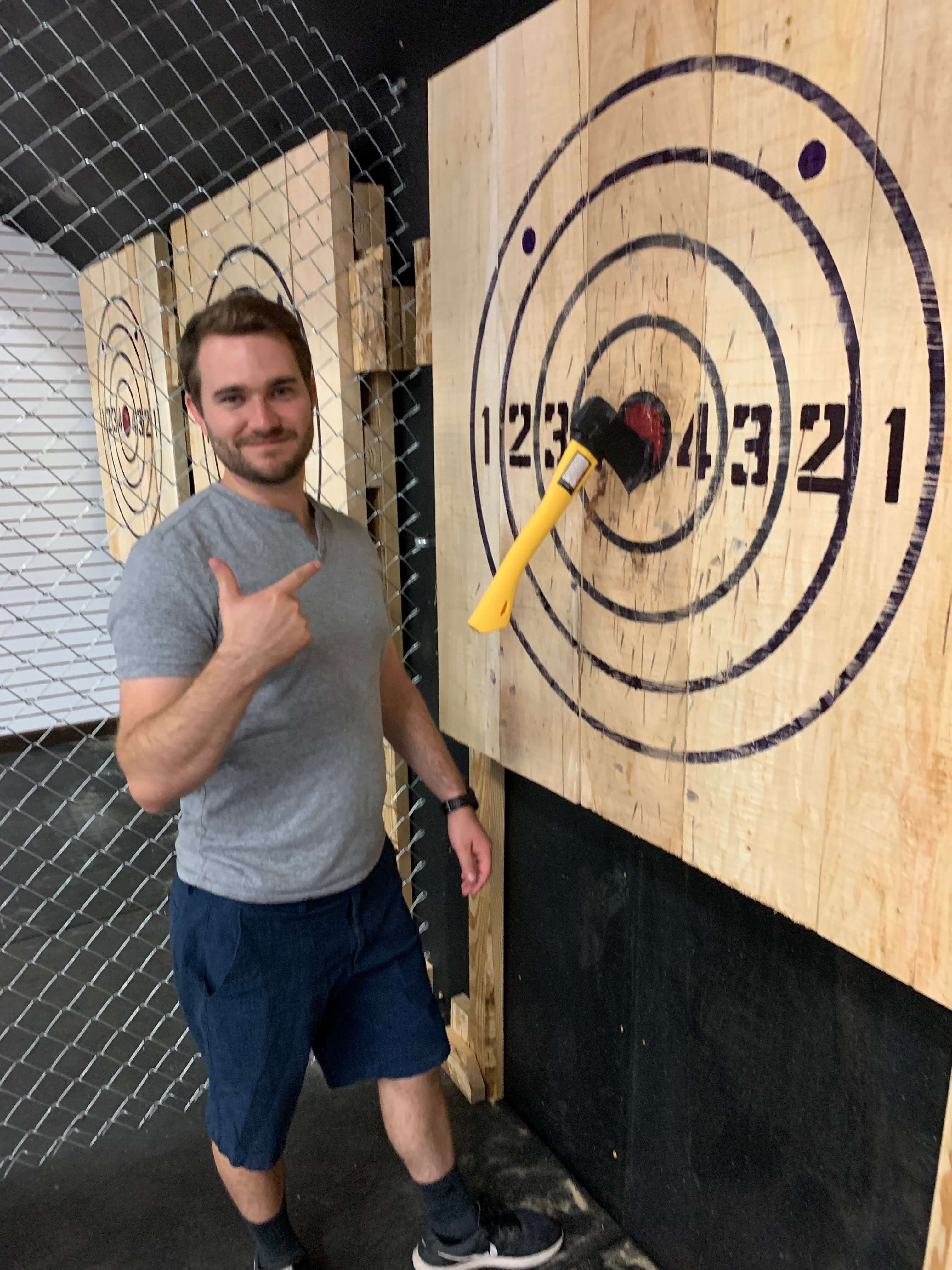axe in bullseye